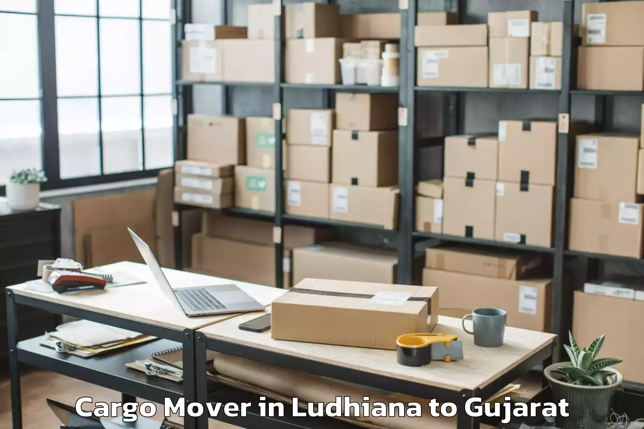 Professional Ludhiana to Gls University Ahmedabad Cargo Mover